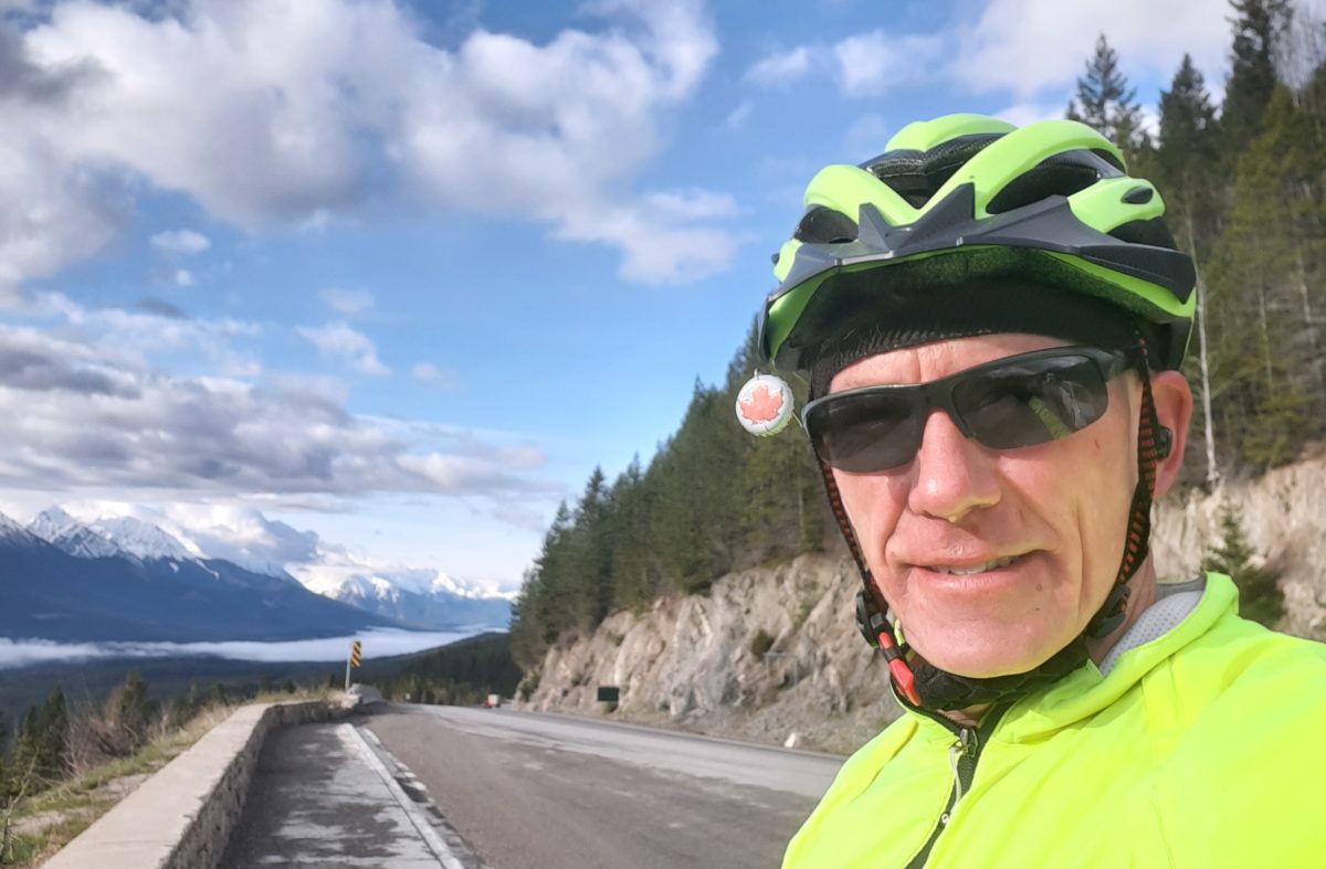 Photo of David Adam on a road in Canada