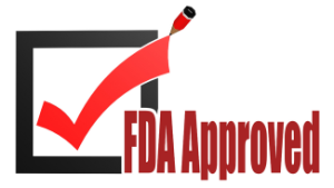 Graphic image that says FDA Approved